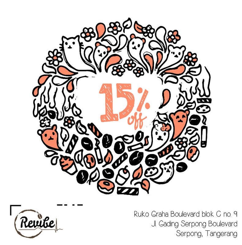 KEUNTUNGAN DENGAN MEMBERCARD!
Dapatkan diskon 15% di Revibe Coffee Shop
#dkvumn