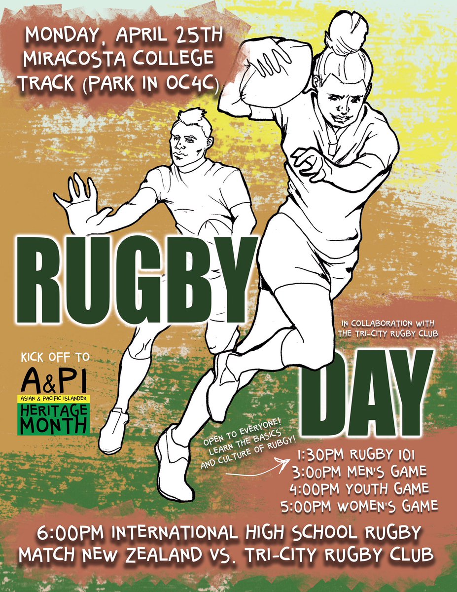 Rugby Day <a href="/MiraCosta/">MiraCosta College</a> #rugbyday #tricityrugby #community