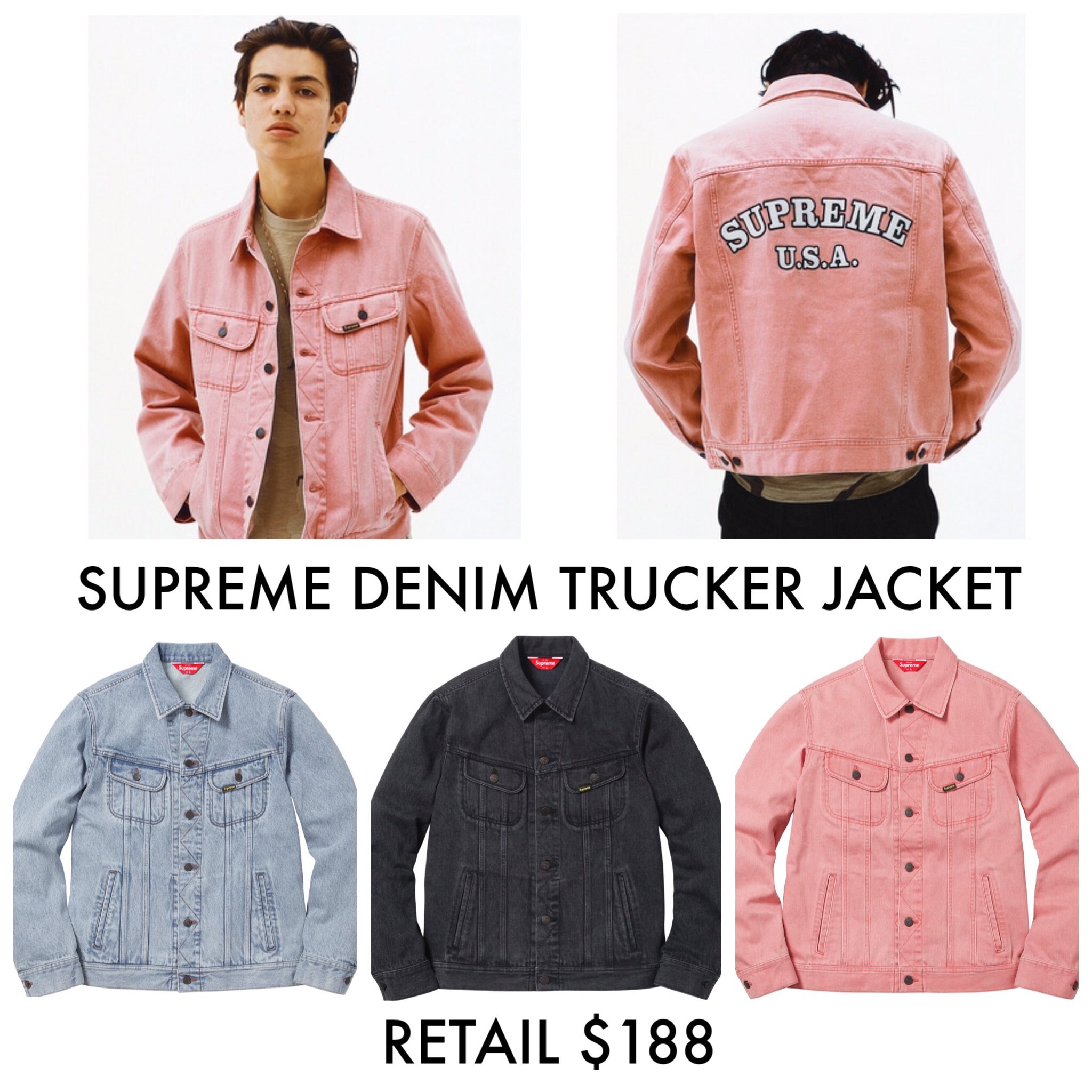 DropsByJay on X: Supreme/Louis Vuitton Denim Trucker Jacket Via @Drake   / X