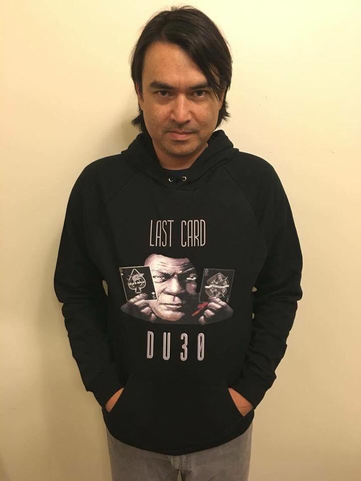 TheREDapparel's tweet photo. Glen Jacinto Vocalist of TEETH wearing the Du30 Hoodie at https://t.co/jOGg2LR4AM #phvoteduterte  #LAKLAK #Princesa https://t.co/e0ig5NhOLR