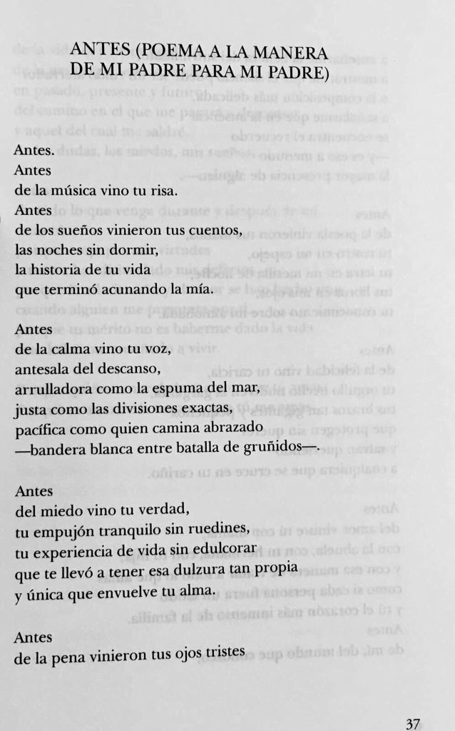 توییتر \ Sastre. در توییتر: «Antes (Poema a la manera de mi padre para mi  padre) #ElviraSastre. /9IFMJnJfkO»