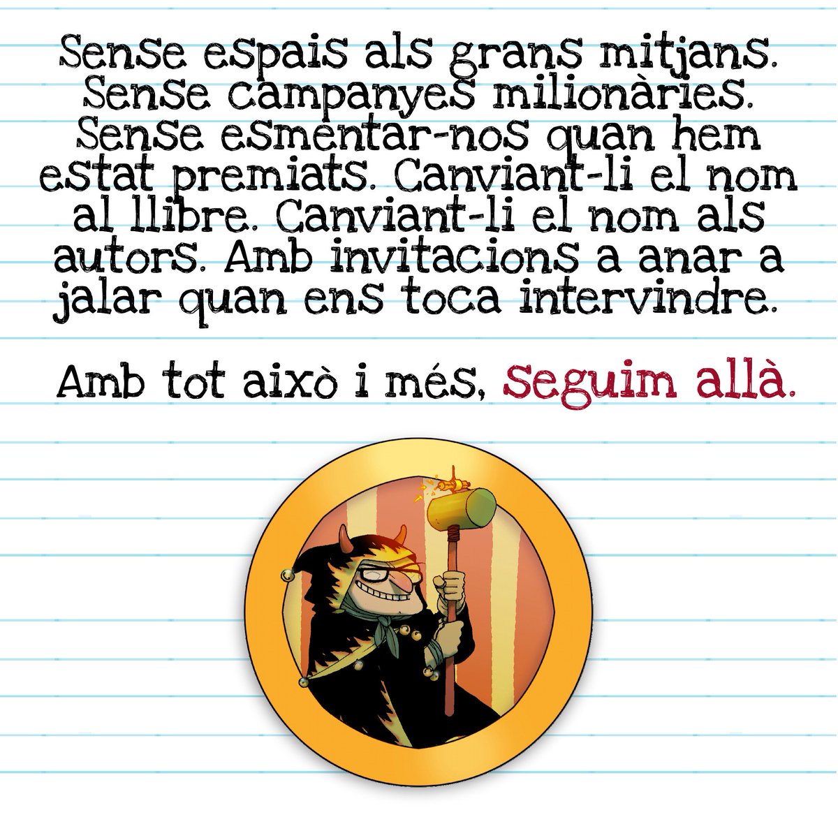 martelljofre's tweet photo. Ells ho tenen tot, però nosaltres tenim la gent! 

#PutaConquesta #SantJordi2016 https://t.co/fCIQclXbOX