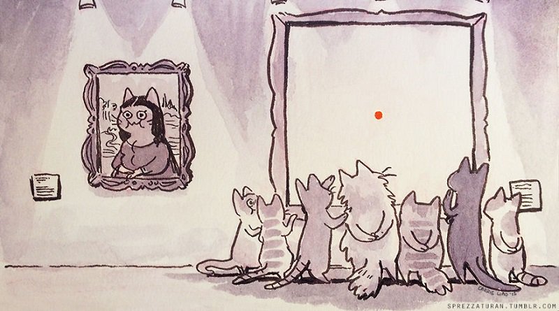 MidaBroker's tweet photo. #arte contemporanea e #gatti: il puntino rosso del laser! #catchthereddot #sempreamici https://t.co/rypNoxetak https://t.co/yzF0xc8Tnd