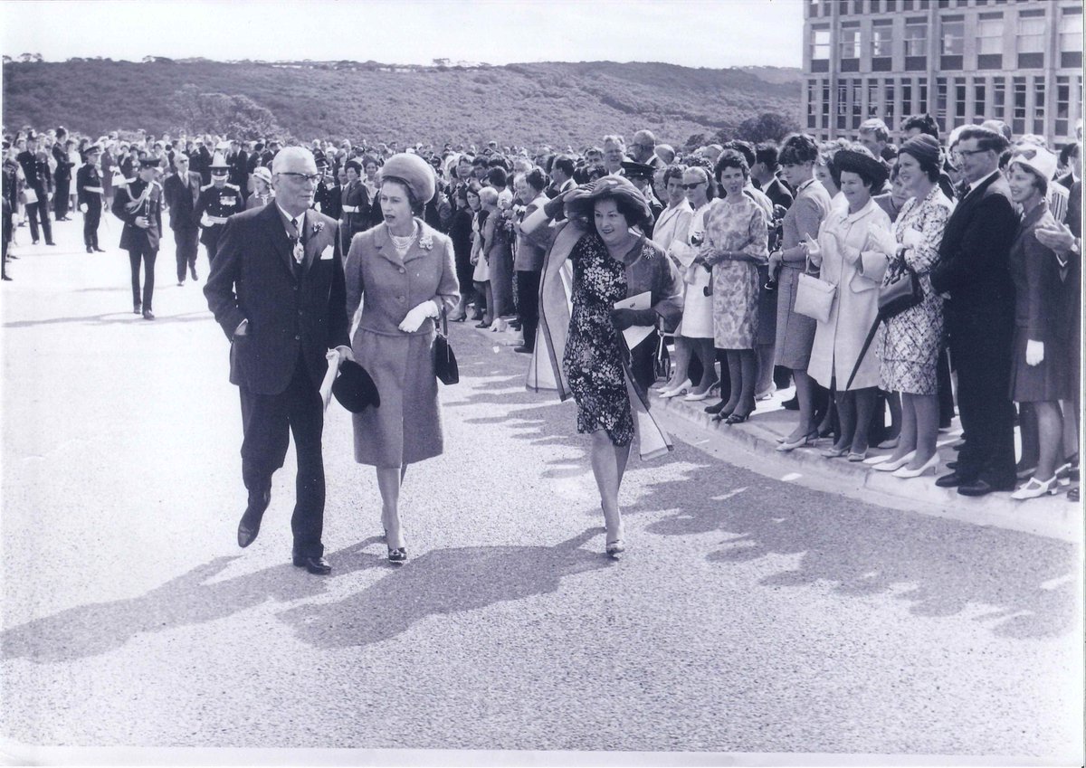 cornwallcivic's tweet image. Happy 90th Birthday to Her Majesty the Queen #queenat90  
(Picture taken at the opening of County Hall in 1966)