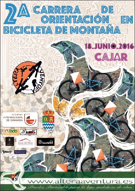Ya esta aqui el cartel de la "II CARRERA DE LIGA ANDALUZA DE ORIENTACIÓN EN BICICLETA DE MONTAÑA"