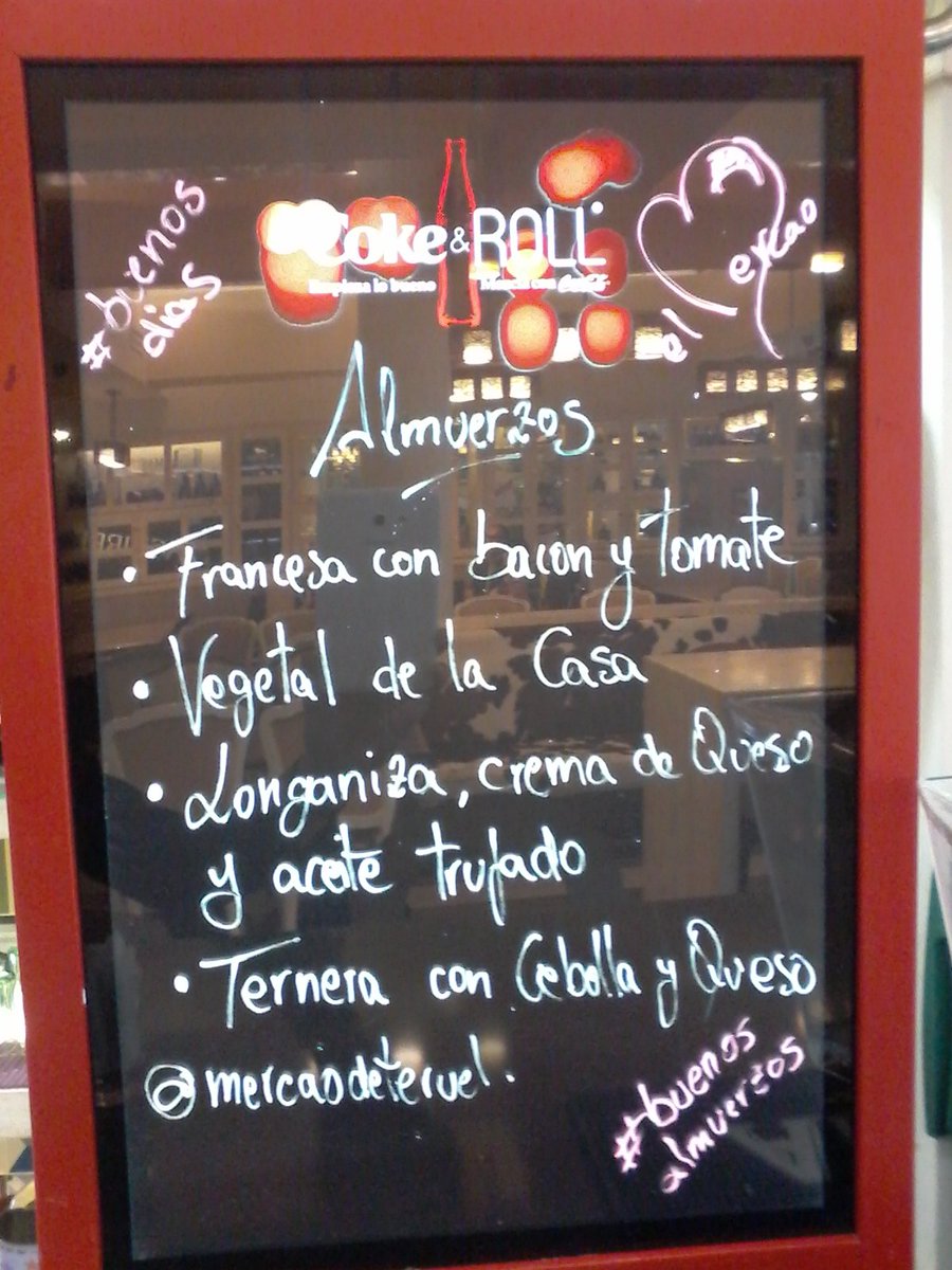 #BuenosDias #BuenosAlmuerzos
<a href="/mercaodeteruel/">elmercaodeteruel</a>