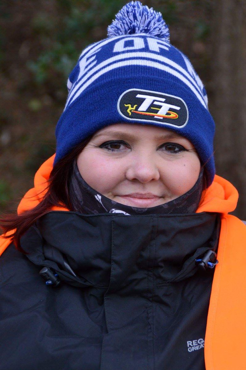 Wrapped up nice and warm.. at the jumps.