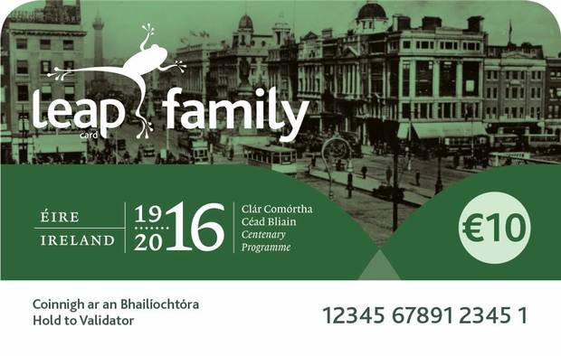 LiveDrive's tweet photo. #Win a 1916 family @LeapCard worth €10 valid for 24 hours travel for 2 adults and up to 4 children. RT to enter https://t.co/550zt30u0V