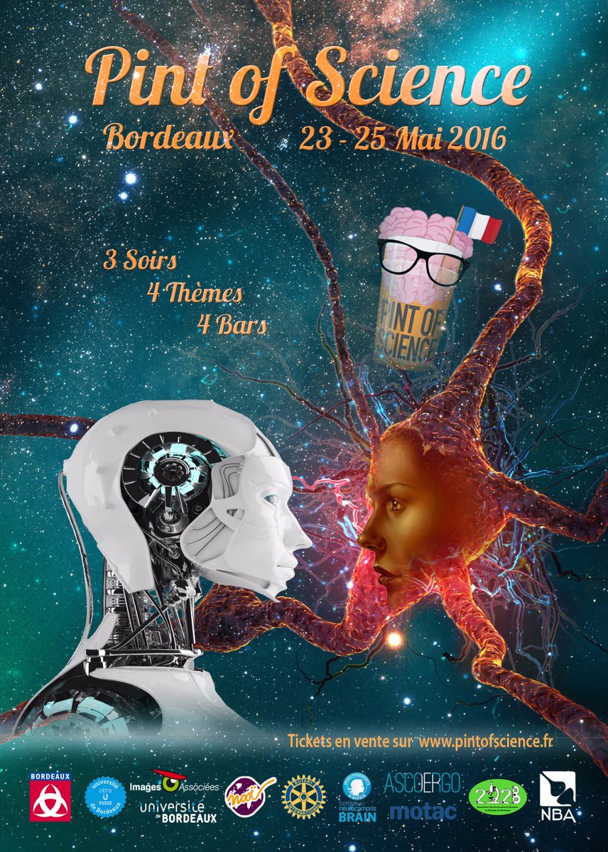 Asso_NBA's tweet photo. La science se fait mousser ! @pintofscienceFR @univbordeaux @Association2D2B @Ascoergo @Bordeaux @Neuro_Bordeaux https://t.co/lP0nQXl02i