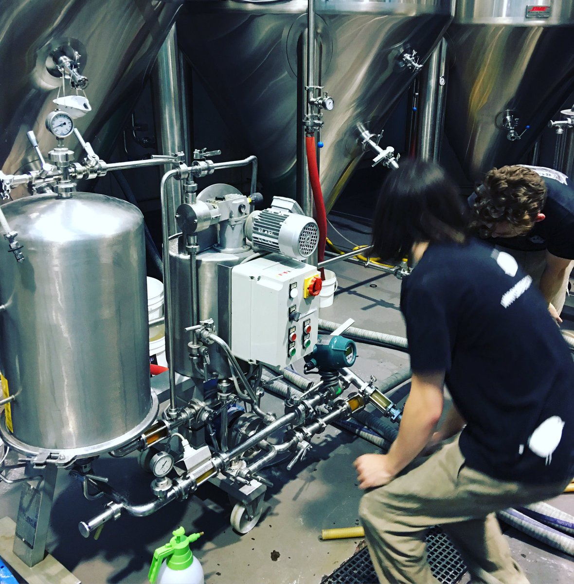Filtering all of the beer for the masses #craftbeer #spotswood