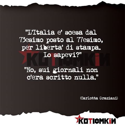 Kotiomkin's tweet photo. #italia #stampa 
[Carlotta Graziani] https://t.co/XOo7YuOdZ4