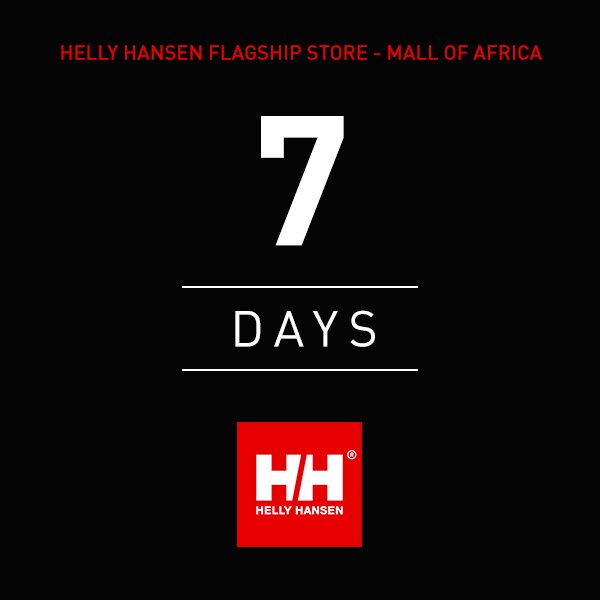 We're so excited! Just one week to go until our <a href="/TheMallOfAfrica/">Mall Of Africa</a>  store opens. We hope to see you there!