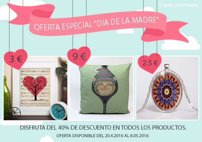 40% EN TODA LA WEB .Sorprende a mama desde 2 €. ➢nacnic.com/comprar-lamina… RECUERDA INTRODUCIR EL CUPÓN LOVEMAMA