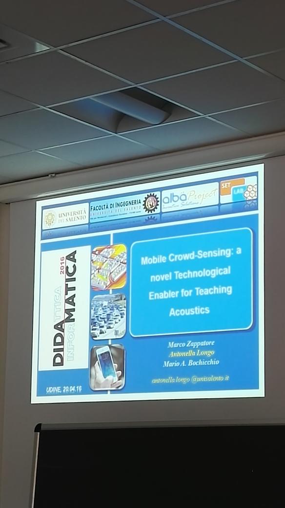 edocalia's tweet photo. Monitoraggio livelli di rumore equivalente con mobile #crowdsensing / #didamatica2016 @uniud @IsmbOnweb @AICA_1961 https://t.co/OvulUsF1wG