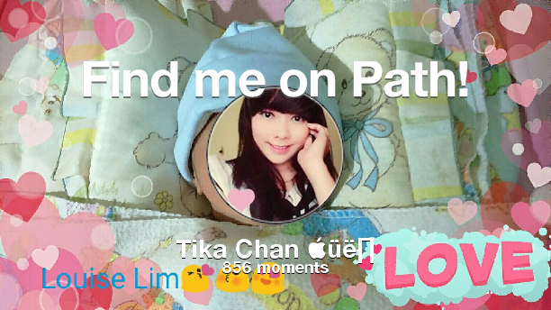 ChanHandayani's tweet photo. Find me on #Path now! Go to https://t.co/D3DTa1ayxc https://t.co/Ln5oBHmgwM