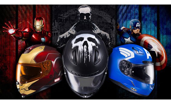 HJC and Marvel Comics Unite for Officially Licensed Graphic Helmets - therideadvice.com/hjc-marvel-com… helmet, hjc
