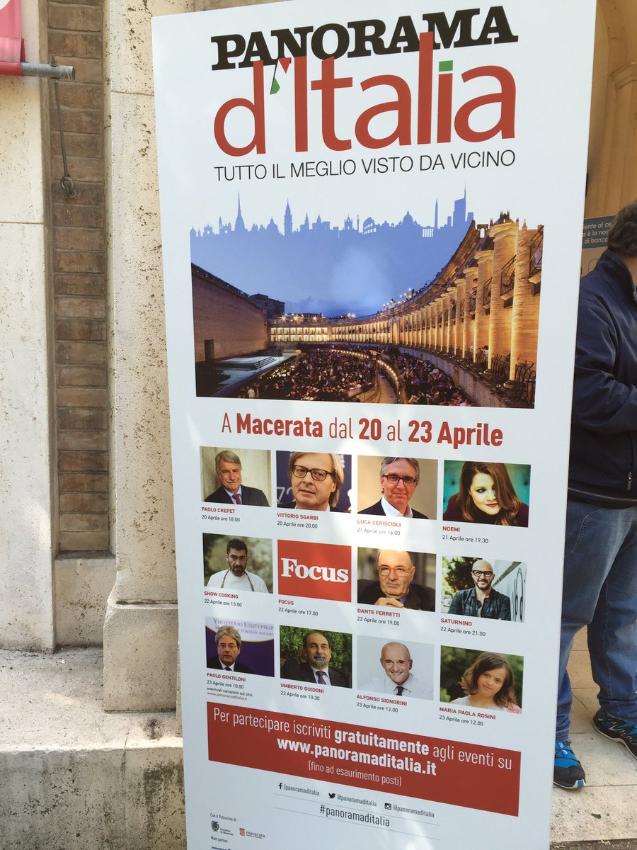 Siamo ora a Macerata per #Panoramaditalia tra poco Startup: innovare e rinnovarsi <a href="/PanoramadItalia/">Panorama d'Italia</a>
