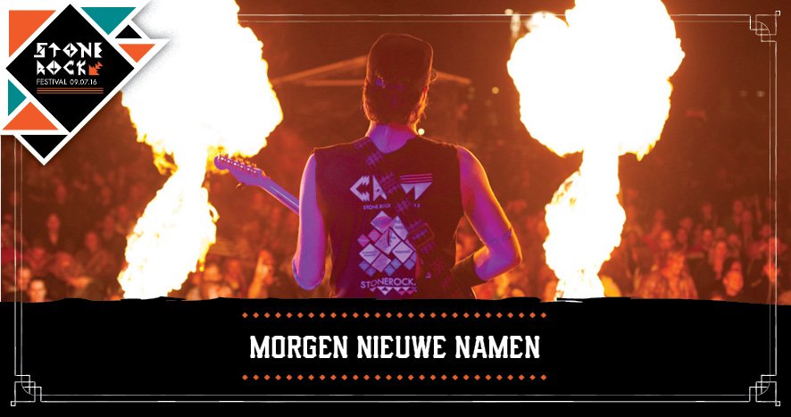 StoneRockNL's tweet image. Heb jij al een idee welke bands er nog meer op SRF16 staan? Morgen maken we de volledige line-up bekend!