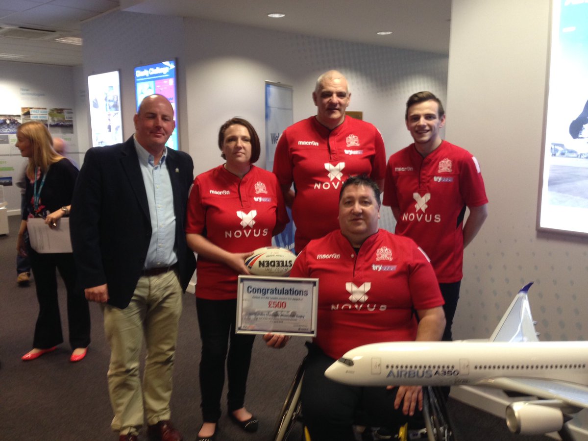 Excellent morning at #Airbus we came 5th out of 69 projects <a href="/NWCrusadersRL/">North Wales Crusaders</a> <a href="/WheelchairRL/">Wheelchair RL</a>  thanks <a href="/LeaderLivePromo/">The Leader</a>