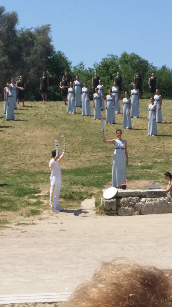 #olympicflame Torch begins the journey to #rio2016