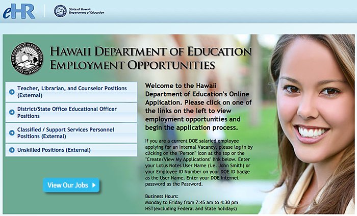 TutorVacancies's tweet image. #Hawaii Wants you to Move There to Become a Teacher!

#US #EdChat #Teachers #Tutors #Jobs bit.ly/1Si2yCj