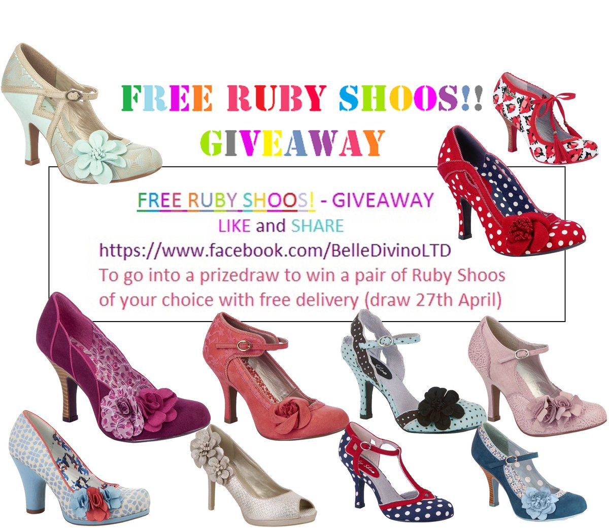 BelleDivino's tweet photo. Like &amp; share https://t.co/LnLzHaMS45 to be entered into a prize draw on 27th April to win a pair of #RubyShooFashion https://t.co/FqQtuFXIIs