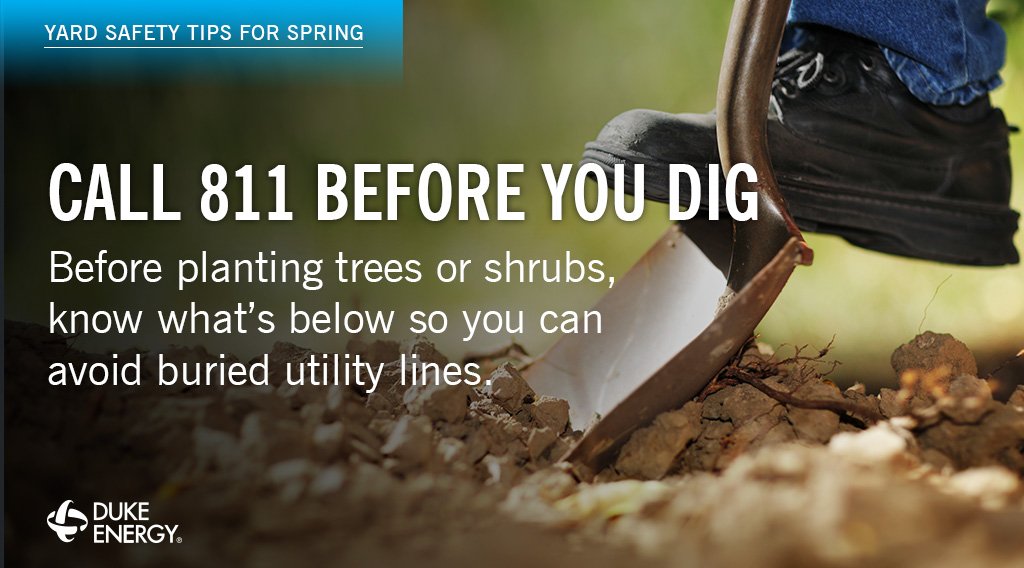 #DidYouKnow April is National Safe Digging Month? Remember to always call 811 before you start digging.