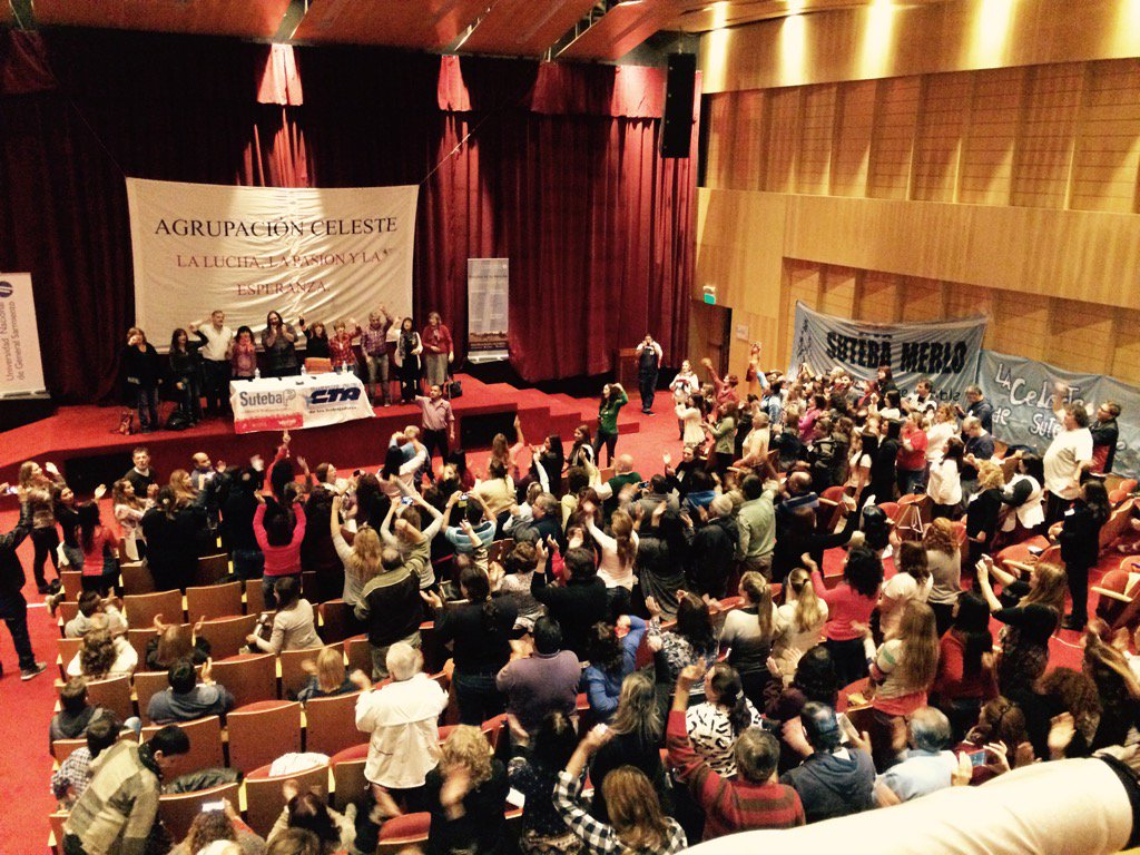 Plenario con las conducciones del SUTEBA de la primer sección electoral. Más de 400 compañeros/as!