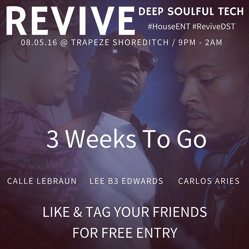 New Deep &amp; Soulful House Party - Launching Sunday 8th May <a href="/TrapezeBar/">Trapeze Bar</a> #Shoreditch - Like / Retweet for FREE Entry!!