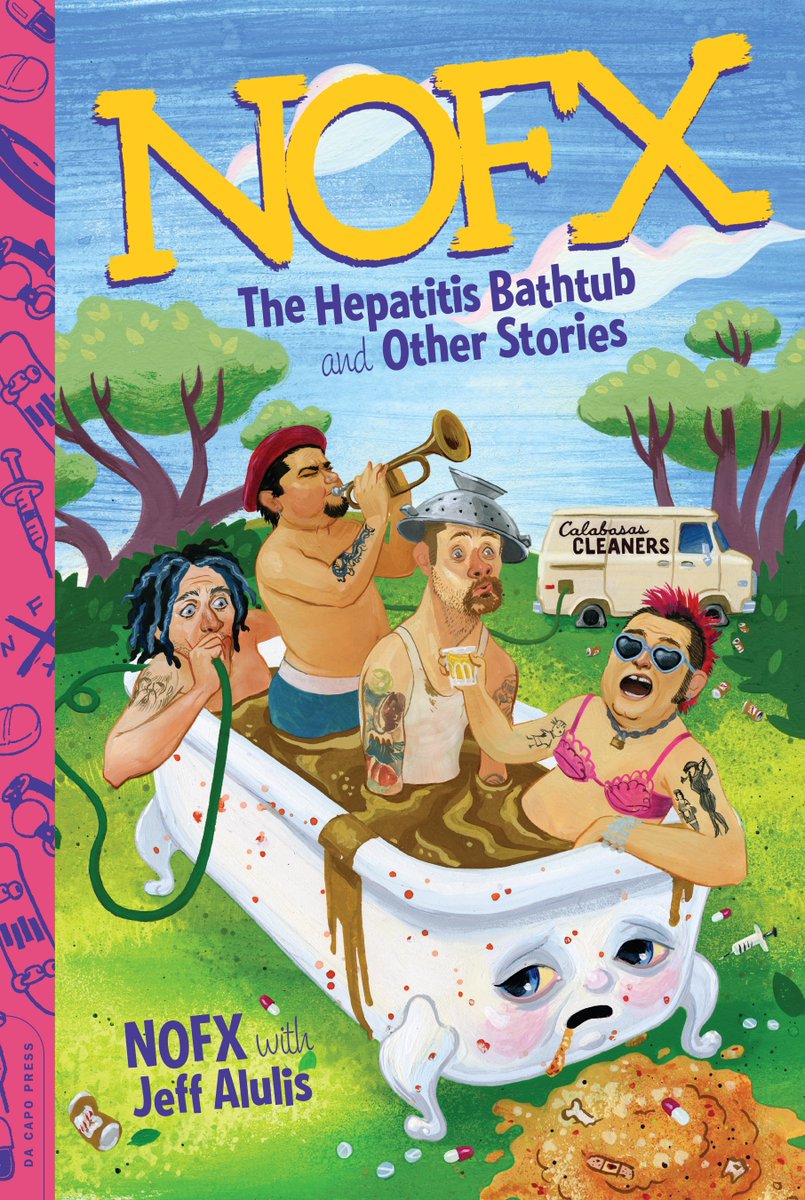 DaCapoPR's tweet image. Congratulations @NOFXband! Their book THE HEPATITIS BATHTUB &amp;amp; OTHER STORIES is #9 on 5/1 @nytimes best sellers list!