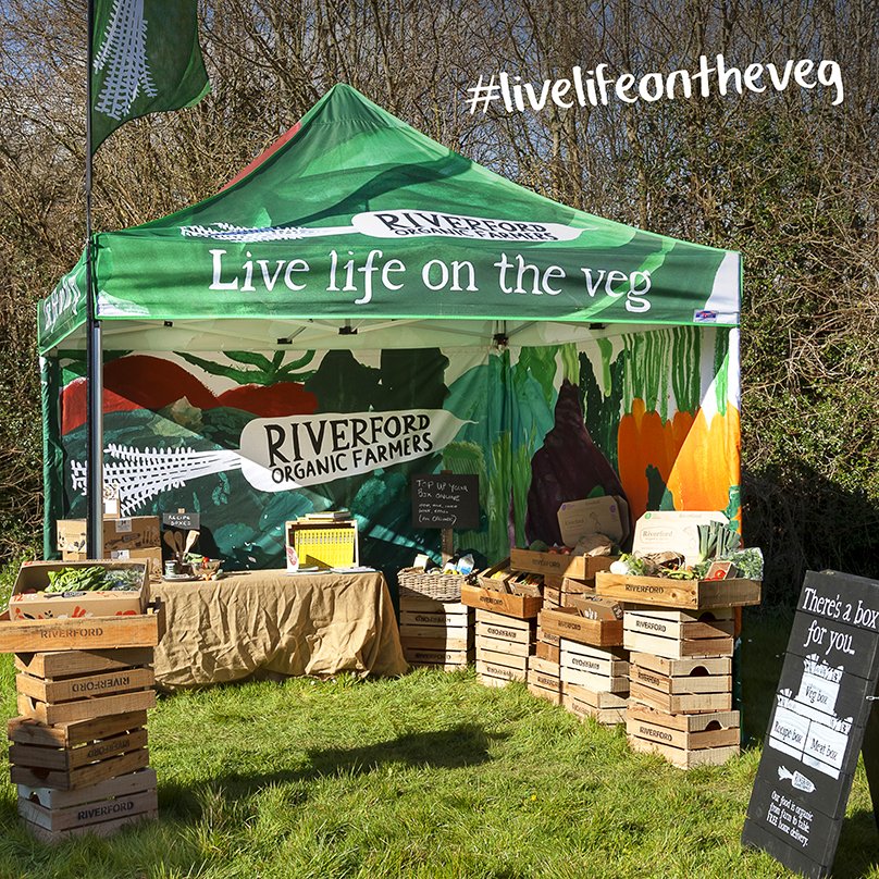 Riverford's tweet image. Going to a food or farming show any time soon? Look out for our tent &amp;amp; come and say hello! #livelifeontheveg