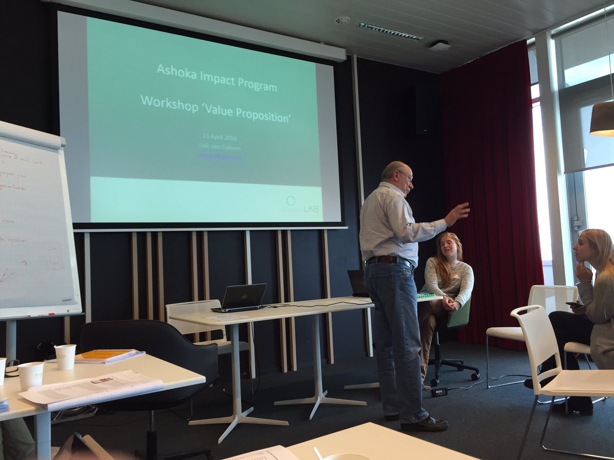 FundsForGood's tweet image. First seminar at @AshokaBelgium Impact Program! Thrilled to have our social action challenged and improved