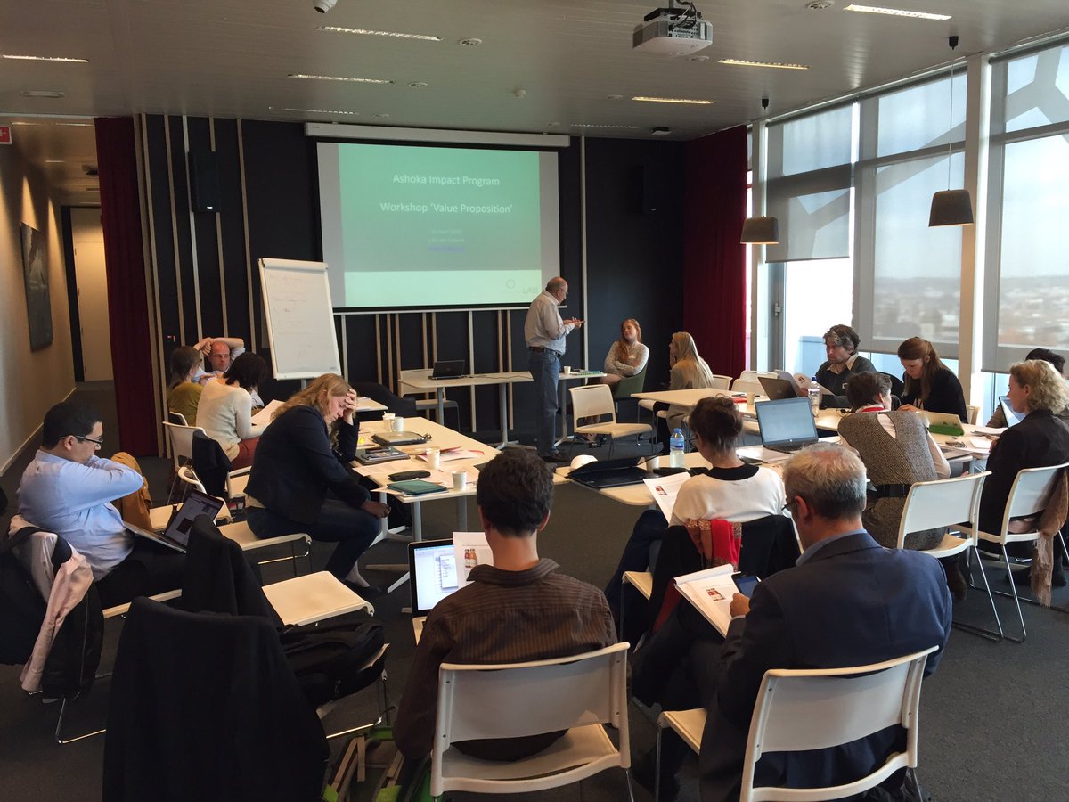 FundsForGood's tweet image. First seminar at @AshokaBelgium Impact Program! Thrilled to have our social action challenged and improved