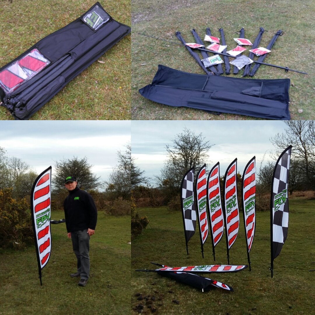 hoverspeedrc's tweet image. Eight flags. One bag. #Quickcourse Pro #droneracing made easy