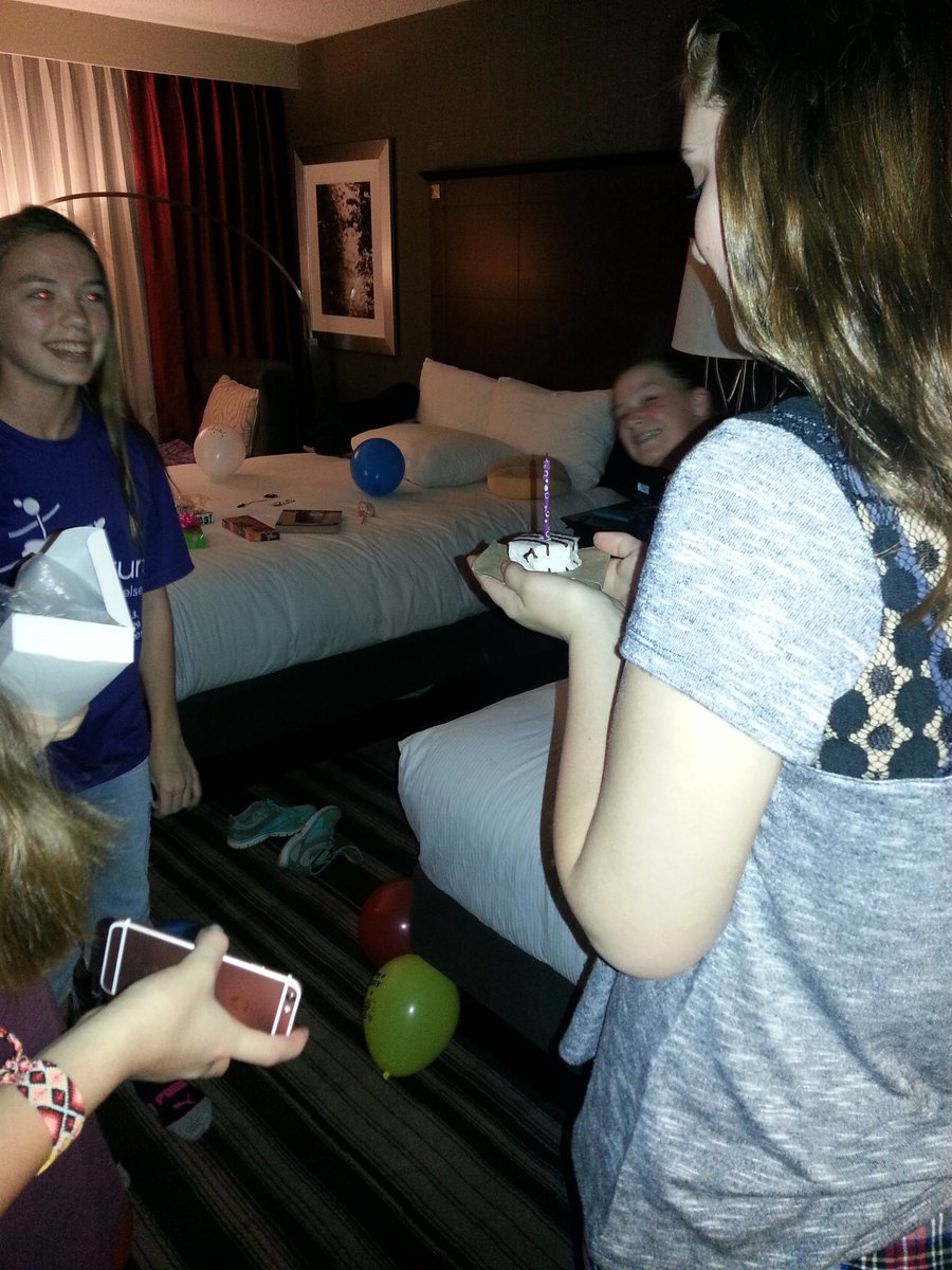Mrs_Henry_class's tweet photo. Roomies threw a surprise birthday party for Sydney last night! #BMS #DC2016 #GroupAwesome https://t.co/6jvPrfLIV3