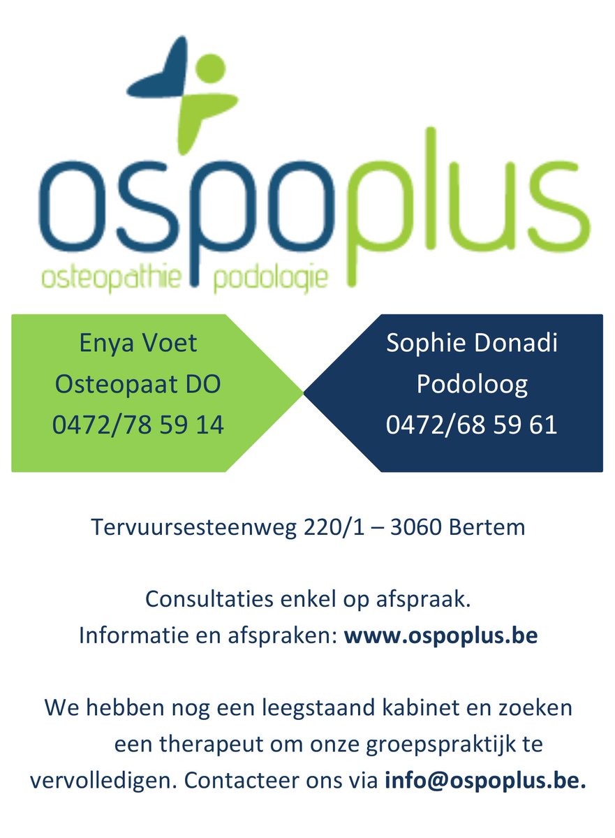 1yaFoot's tweet image. Heb je interesse om te werken in een jonge en dynamische groepspraktijk? Kan jouw vakgebied het onze aanvullen?