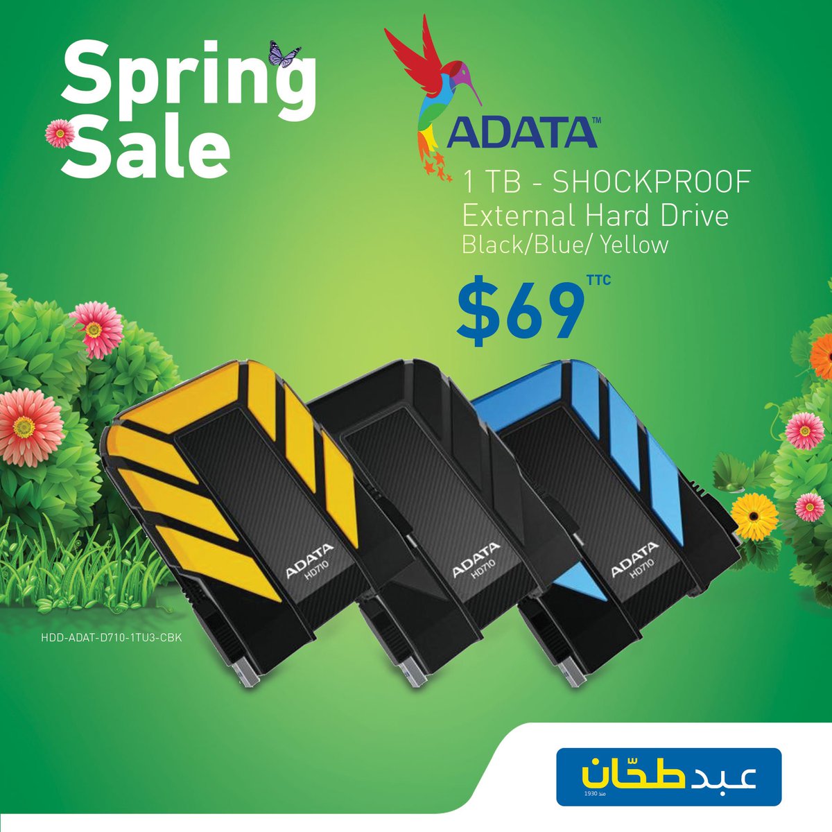 Abed_Tahan's tweet photo. The ADATA external hard drive is not only shockproof, but its price is also shocking. https://t.co/c6l4y5BNf1