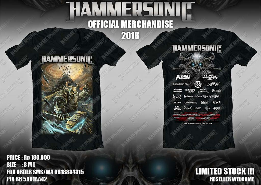 Utk kalian yg ini mendapatkan t-shirt official HAMMERSONIC 2016. Nih buruan..terbatas!  &gt;&gt;