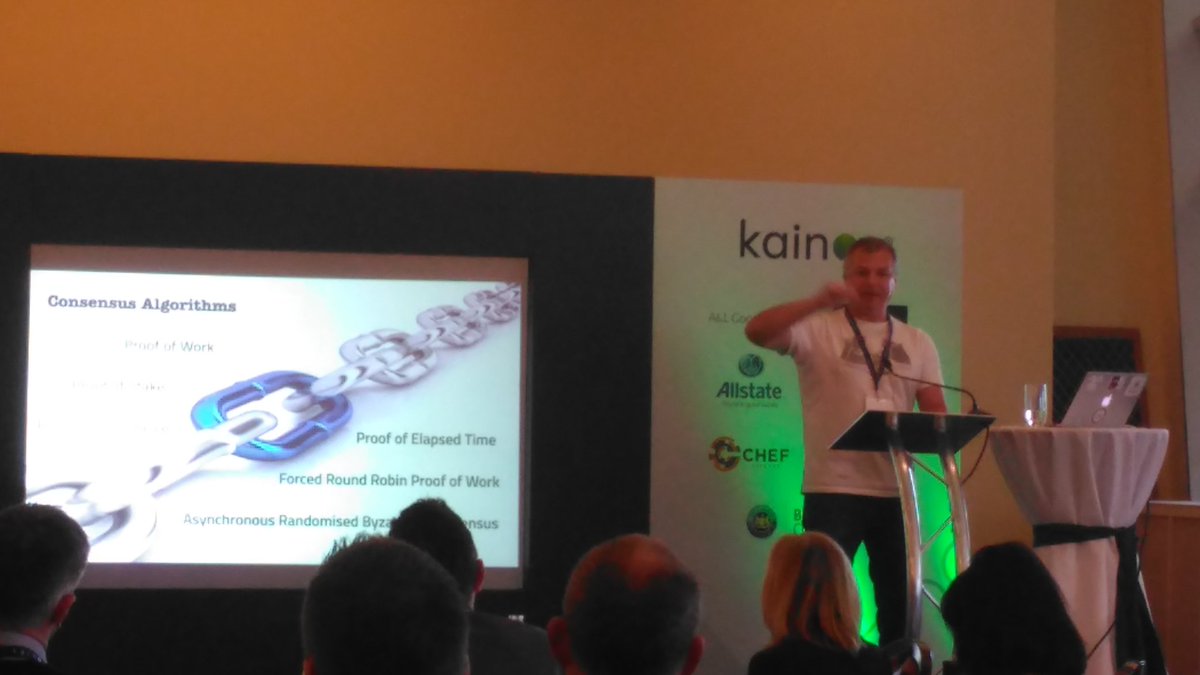 f3rgl's tweet image. Marty Bell of @BitnetTech talking #Blockchain consensus algorithms at #BelTech2016