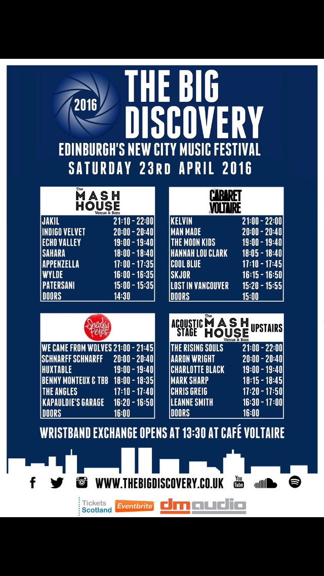 AppenzellaMusic's tweet photo. Still tickets available for @TheBigDiscovery this weekend, don't miss out! We'll be at The Mash House at 5 https://t.co/MibrcTZaVM