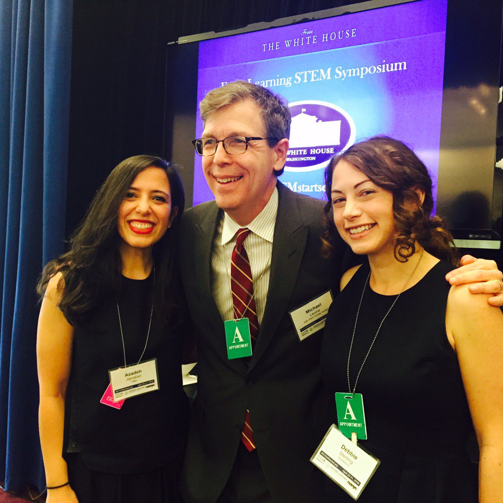 Great start of the day at the <a href="/WhiteHouse/">The White House</a> with <a href="/mlevine_jgcc/">Michael H. Levine, PhD</a> and <a href="/debbieblox/">Debbie Sterling</a> #STEMstartsEarly
