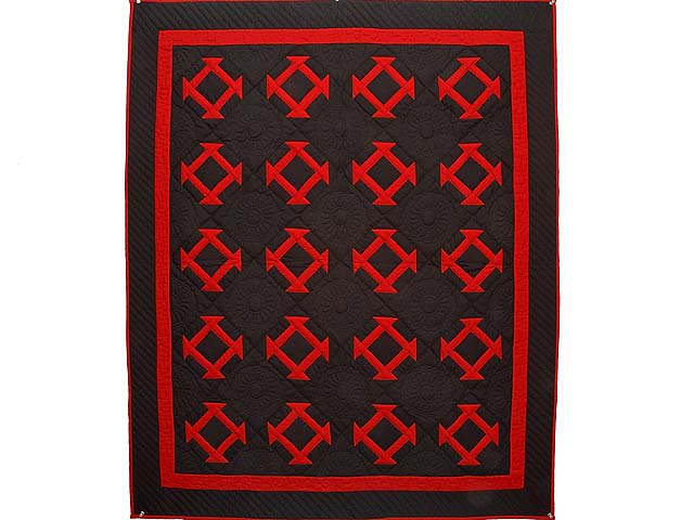 amishcountrylanes.com/Pages/wh6996.s…  #holeinthebarndoor #amishquilt #amish #quilt #redandblack #handmadequilt #amishwallhanging