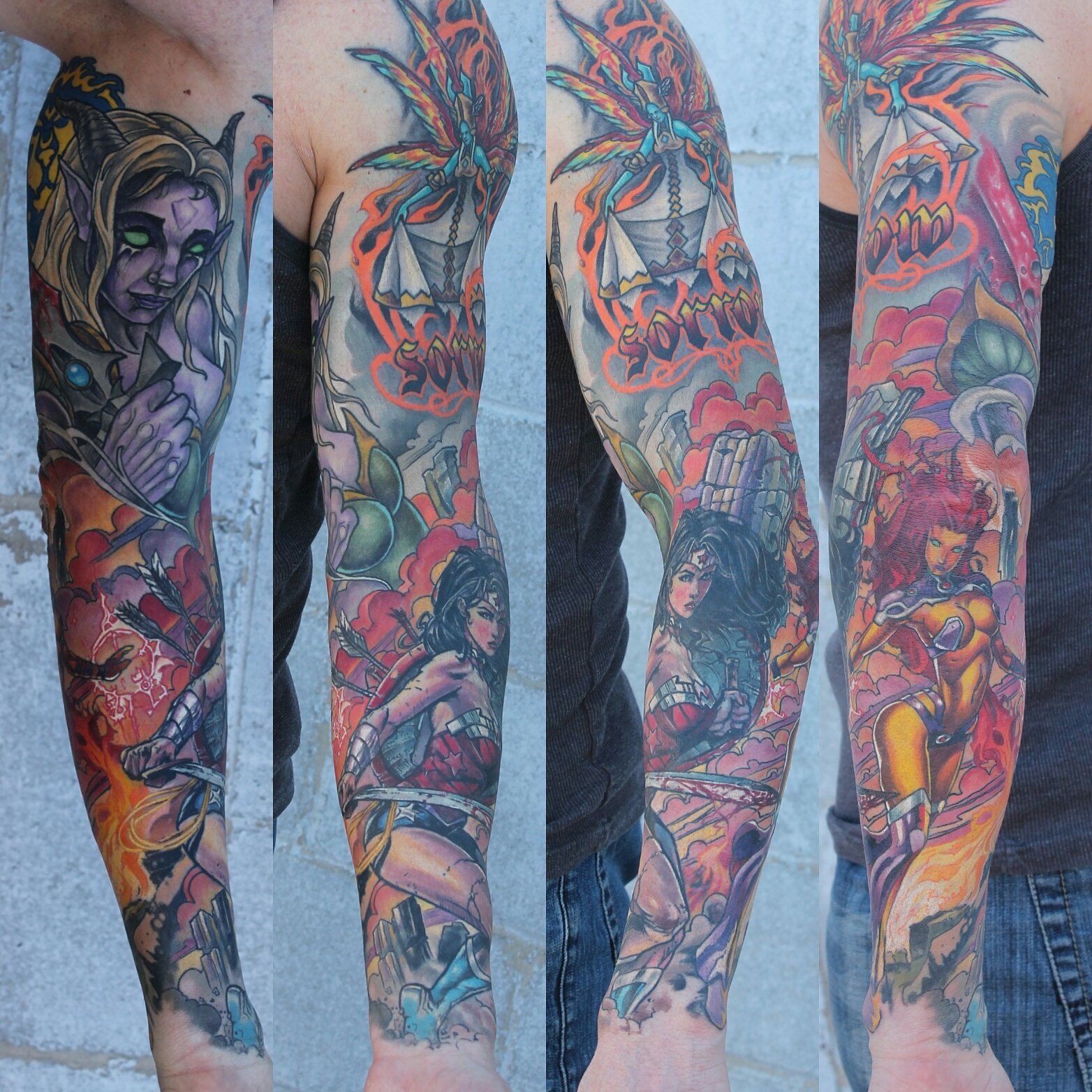 Tattoo uploaded by Xavier  Iron Man sleeve of Alyssa marvel superhero  ironman comic movie tonystark  Tattoodo