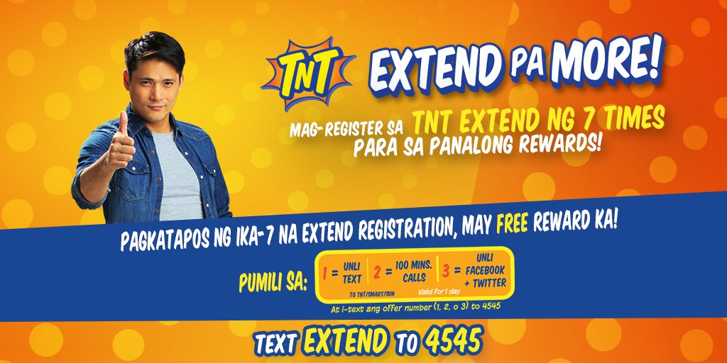 tntph's tweet photo. Walang katapusan ang summer saya at lagi kang in dahil pwede mong i-extend ang TNT offer mo with #TNTExtend Pa More! https://t.co/n5Ar4Qwekv