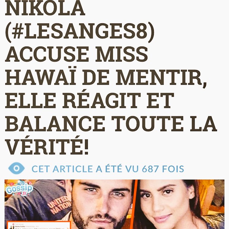 tvrealitymag's tweet photo. @NikolaLozina #lesanges8 #MissHawaï2014 #love💗💗💗 https://t.co/X42bUKrvx6
