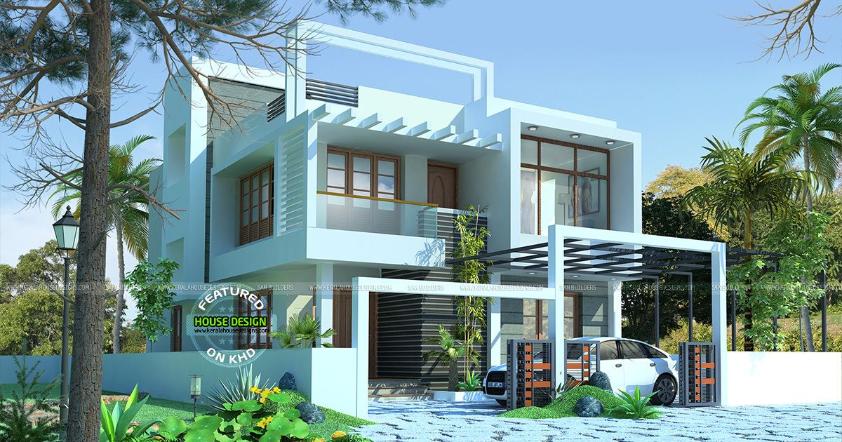 Kerala Home on Twitter: "#contemporary style house with contemporary