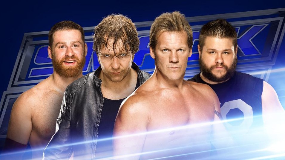 WWE's tweet image. A tag match w/ #WWEPayback implications happens TONIGHT at 8/7c on @USA_Network! po.st/QkTJww #SmackDown