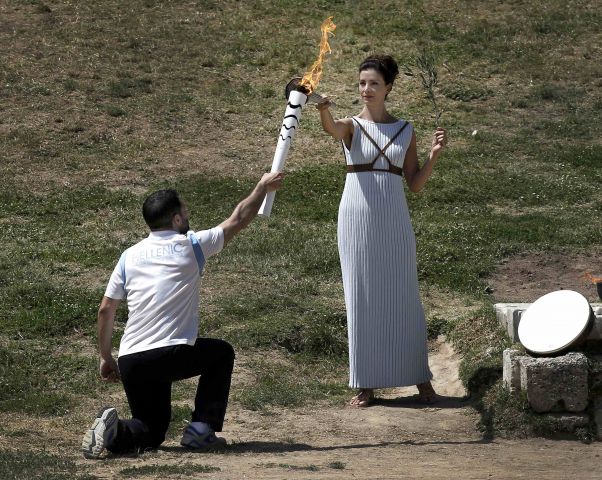 The lighting ceremony of the Olympic Flame 21/04/2016 #AncientOlympia #Rio2016 #OlympicTorch #OlympicFlame #Hellas