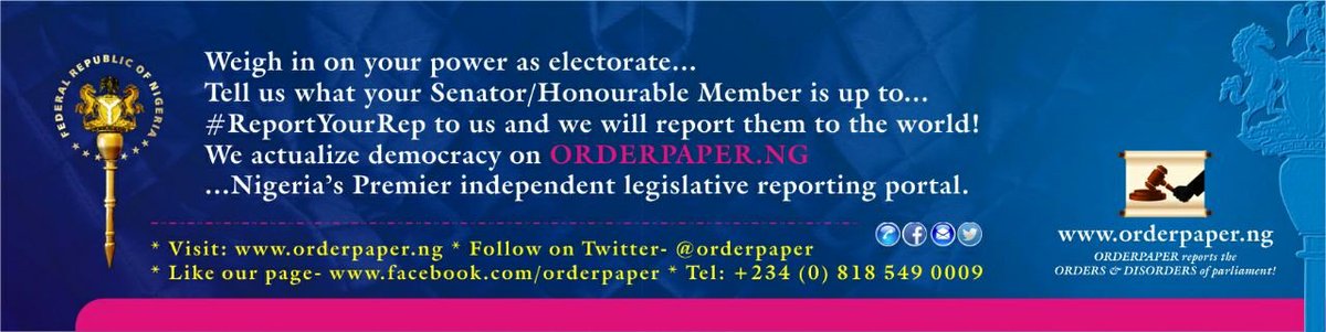 OrderPaper's tweet photo. "The only thing necessary for the triumph of evil is for good men to do nothing". #ReportYourRep #OpenNASS https://t.co/893Hqq1fj5
