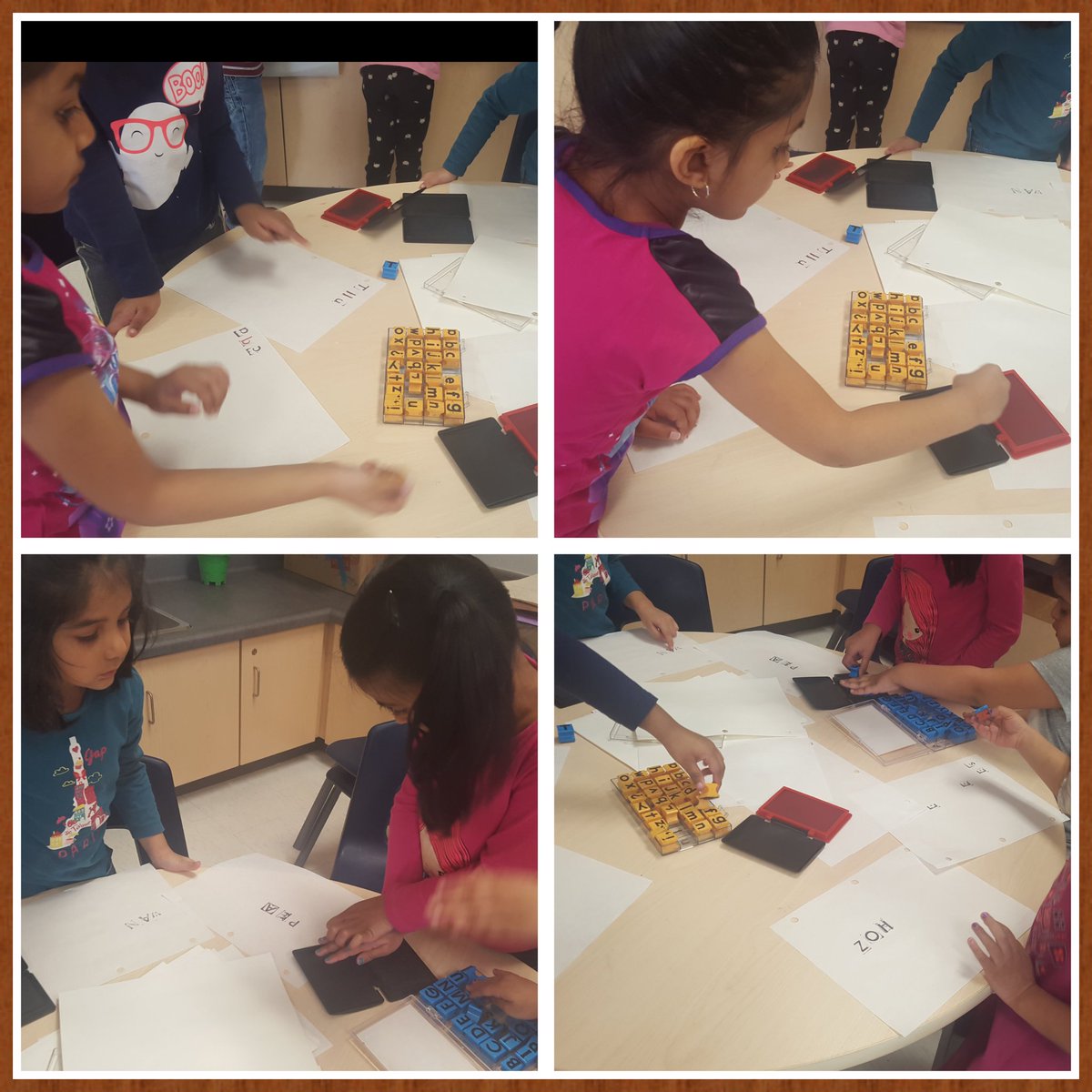 dilpreet_kk's tweet image. Making words #writingactivity #literacytools #creativeliteracy #lettersandstamps @PeelSchools @SIBpeel @JaySugunan